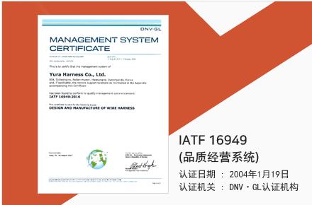 IATF 16949(品质经营系统)