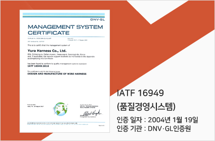 IATF 16949(품질경영시스템)